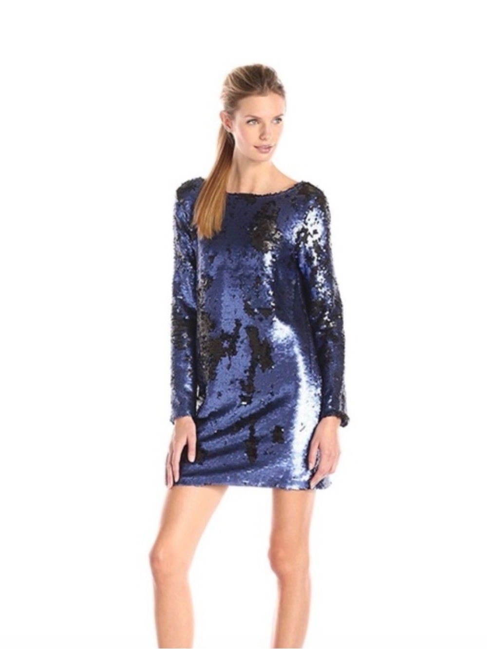 NWT MINKPINK Navy Blue Great Escape Sequin Mini Dress